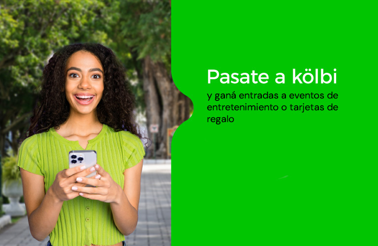 Pasate a Kölbi y ganá entradas a eventos o tarjetas de regalo