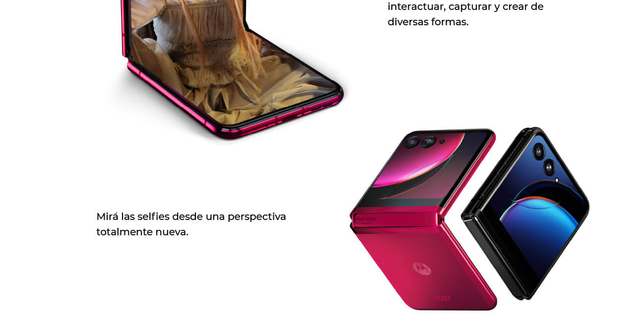 motorola razr 40 ultra pantalla externa más grande, diseño plegable y compacto