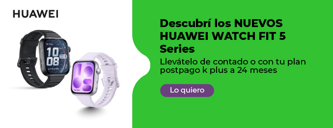 Descubrí los nuevos Huawei Watch Fit 5 series