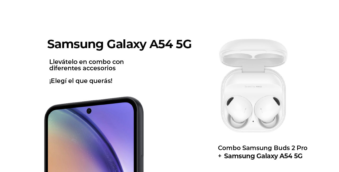 Combo Samsung Buds 2 Pro + Samsung Galaxy A54 5G