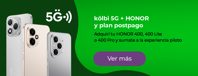 Comprate tu HONOR serie 400 y viví la experiencia kölbi 5G