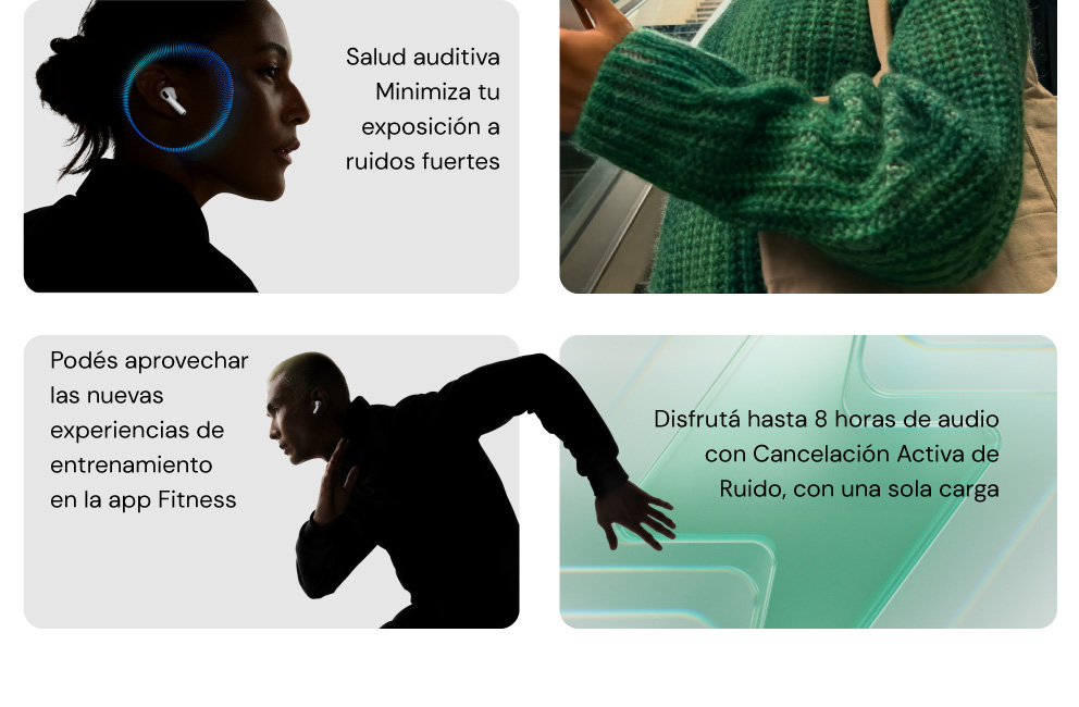 Disfrutá hasta 8 horas de audio con una sola carga