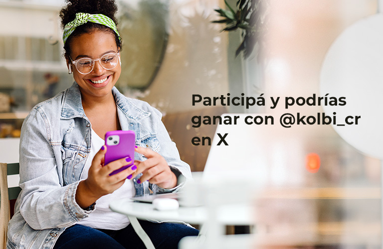 Participá y podrías ganar con kolbi.cr en X