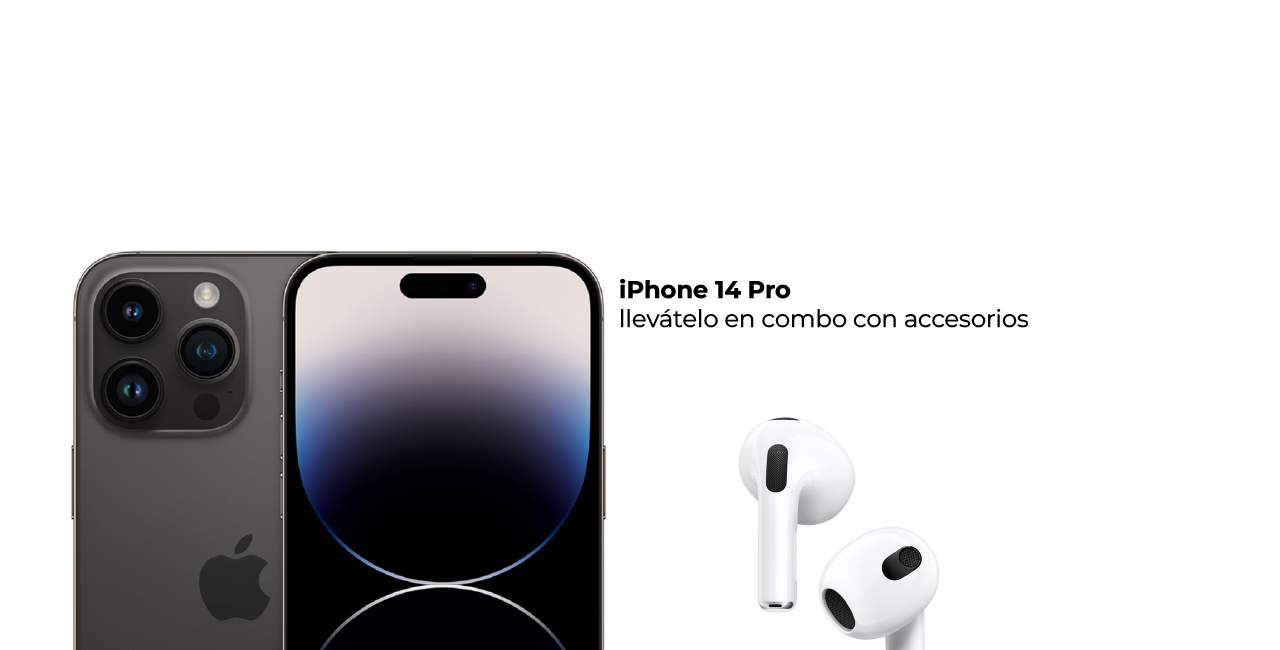 iPhone 14 Pro llevátelo en combo con accesorios