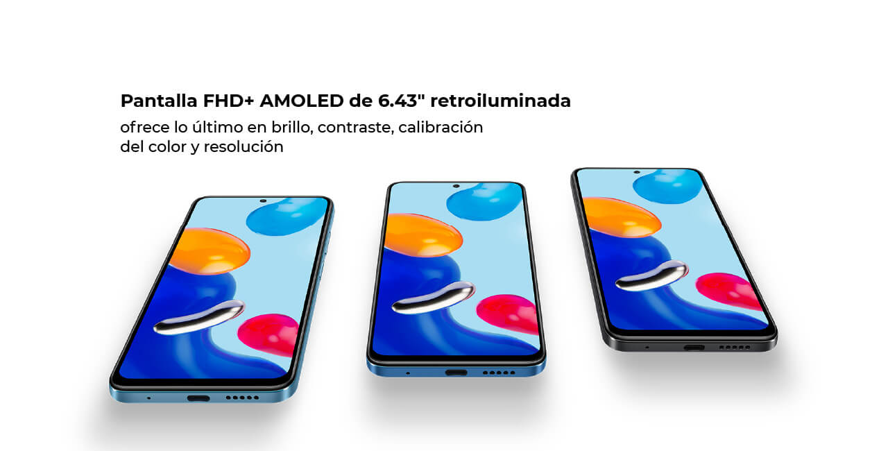 Pantalla FHD+ AMOLED de 6.43" retroiluminada