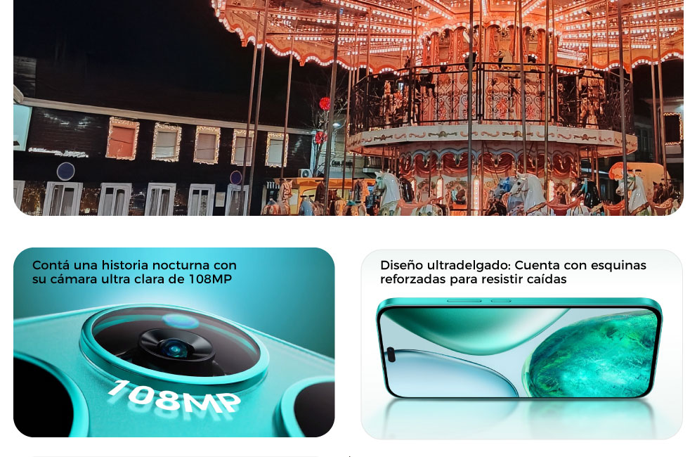 Diseño ultradelgado: Cuenta con esquinas reforzadas para resistir caídas