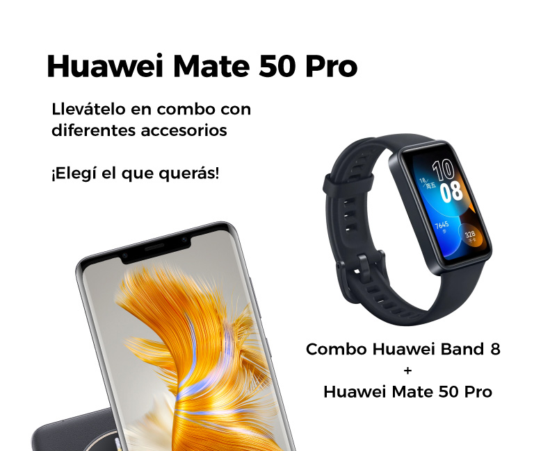 Combo Huawei Banda 8 + Huawei Mate P50 Pro