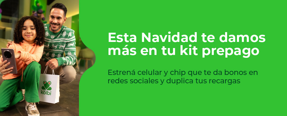 Esta Navidad te damos más en tu kit prepago, estrená celular y chip que te da bonos