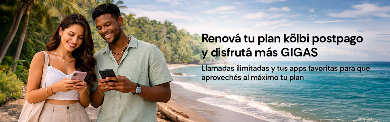 Renová tu plan kölbi postpago y disfrutá más gigas
