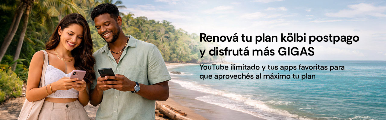 Renová tu plan kölbi postpago y disfrutá más gigas