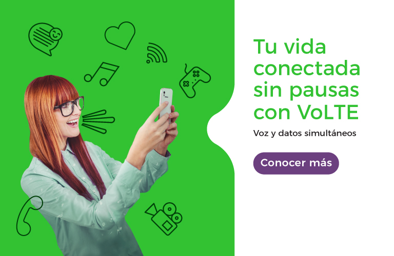 Tu vida conectada sin pausas con VoLTE: voz y datos simultáneos 