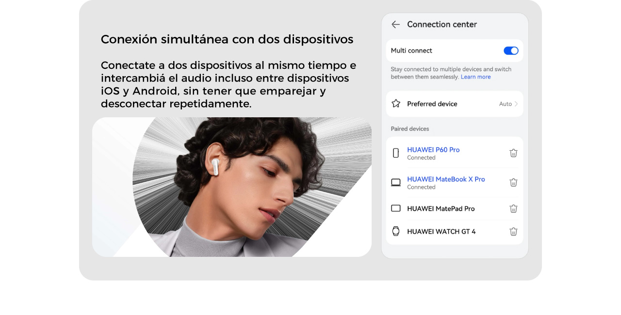 Conexión simultánea con dos dispositivos