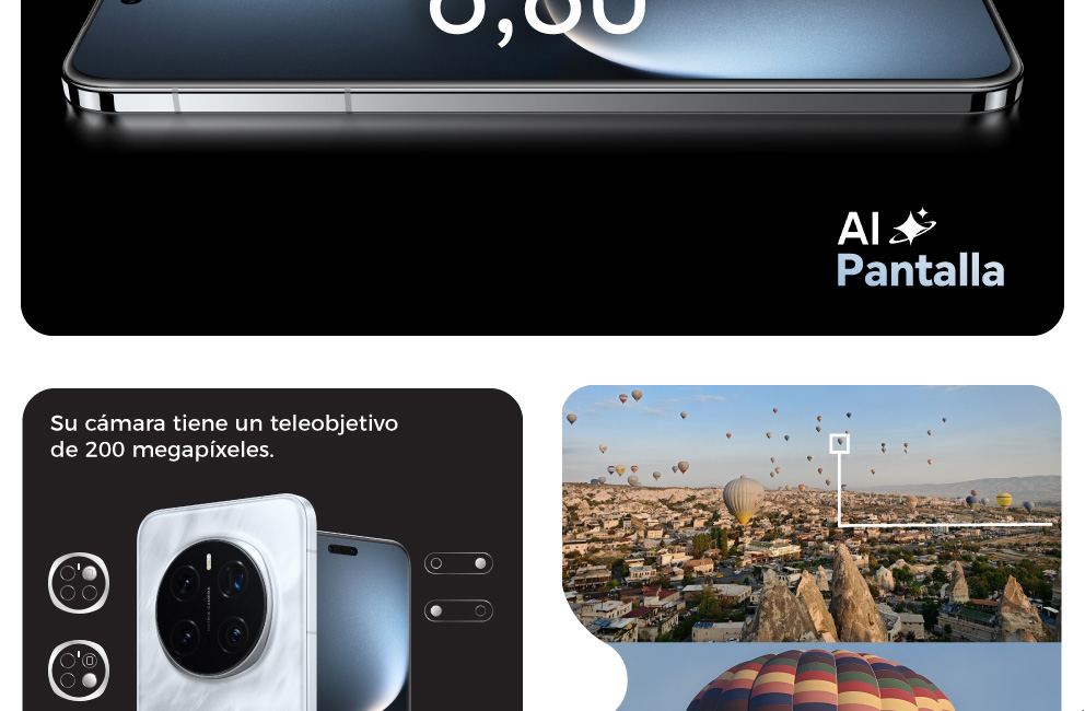 Cámara con teleobjetivo de 200 megapixeles