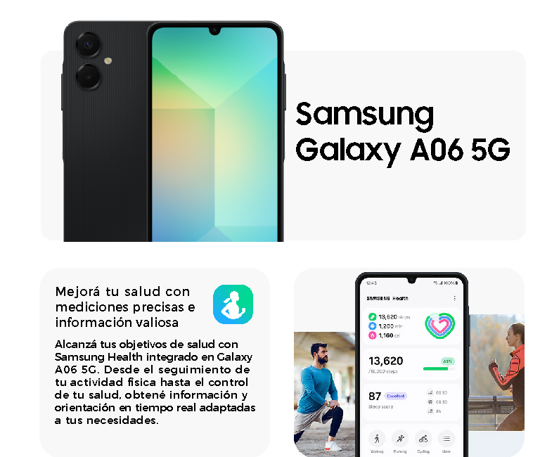 Samsung Galaxy A06 5G: mejorá tu salud con mediciones precisas e información valiosa