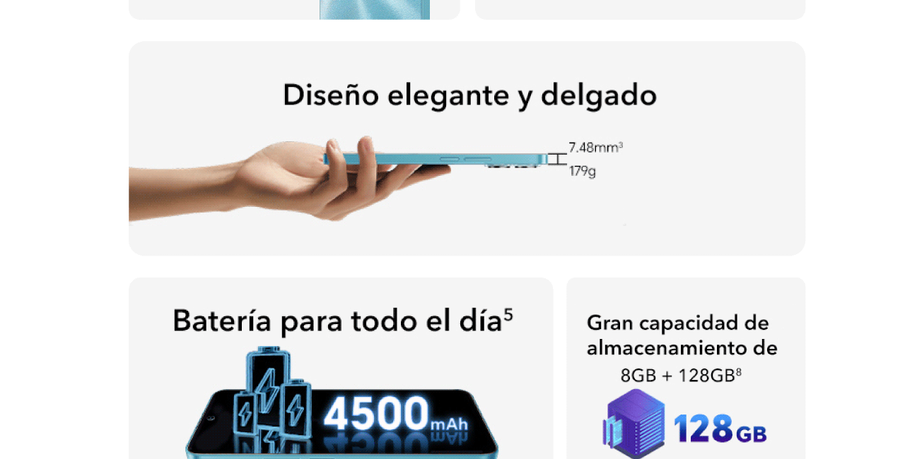 HONOR X8A, diseño elegante, con una batería para todo el día y gran capacidad de almacenamiento