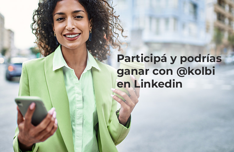 Participá y podrías ganar con kolbi.cr en Linkedin