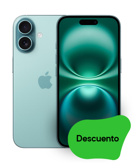 iPhone 16 vista frontal y trasera