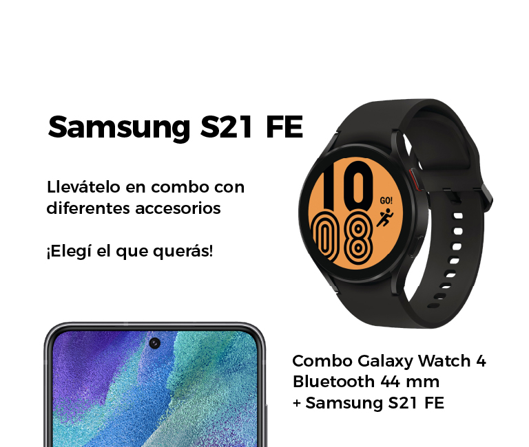 Combo reloj Galaxy 4 de 44 mm + Samsung S21 FE