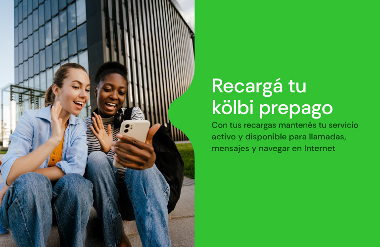 Con tus recargas mantenés tu servicio activo y disponible para llamadas, mensajes y navegar en Internet