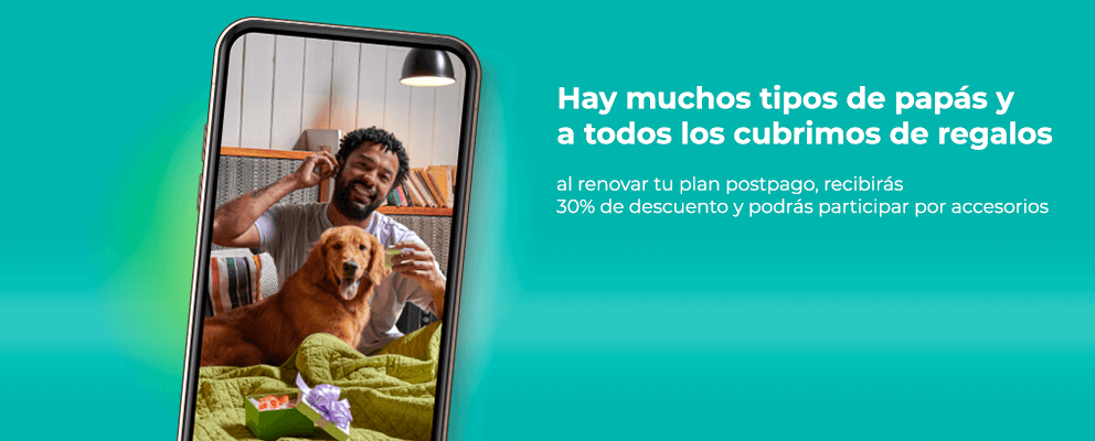 Este Día del Padre al renovar un plan kölbi postpago obtendrás grandes beneficios