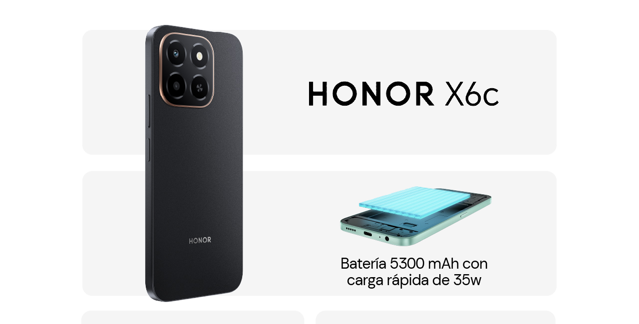 HONOR X6c resistente a caídas y al agua
