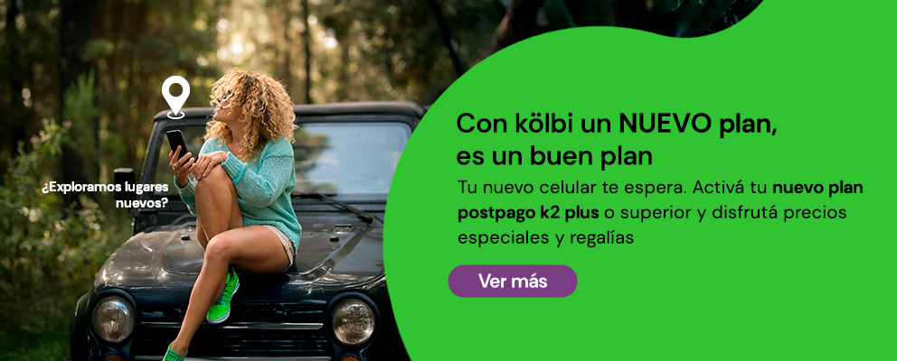 Activá tu nuevo plan postpago k2 plus o superior y disfrutá precios especiales y regalías