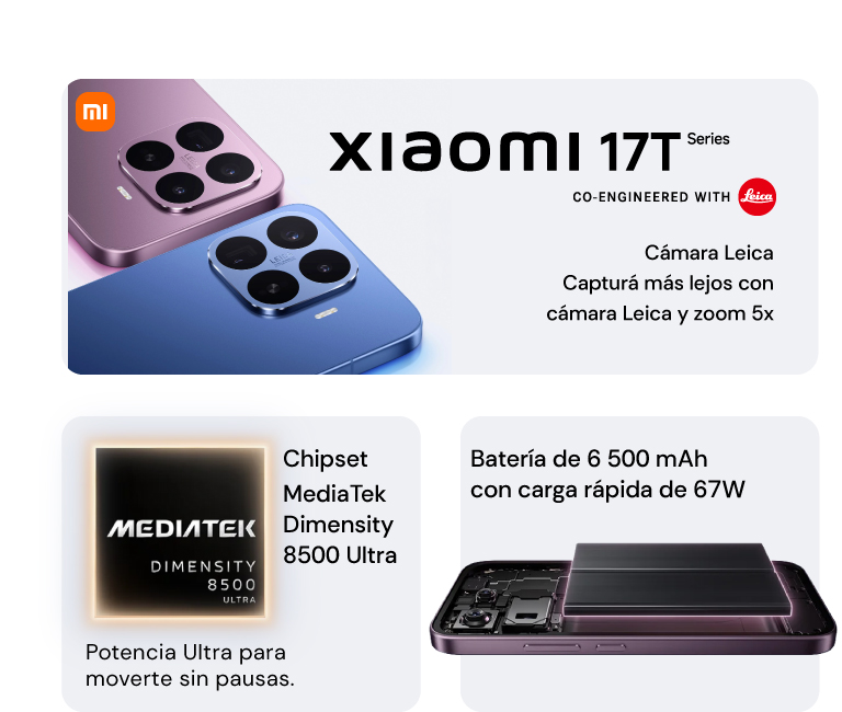 Xiaomi 17T con cámara Leica 