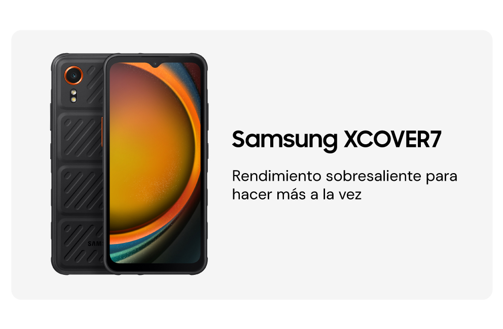 Samsung Galaxy XCover 7 con rendimiento sobresaliente para hacer más a la vez