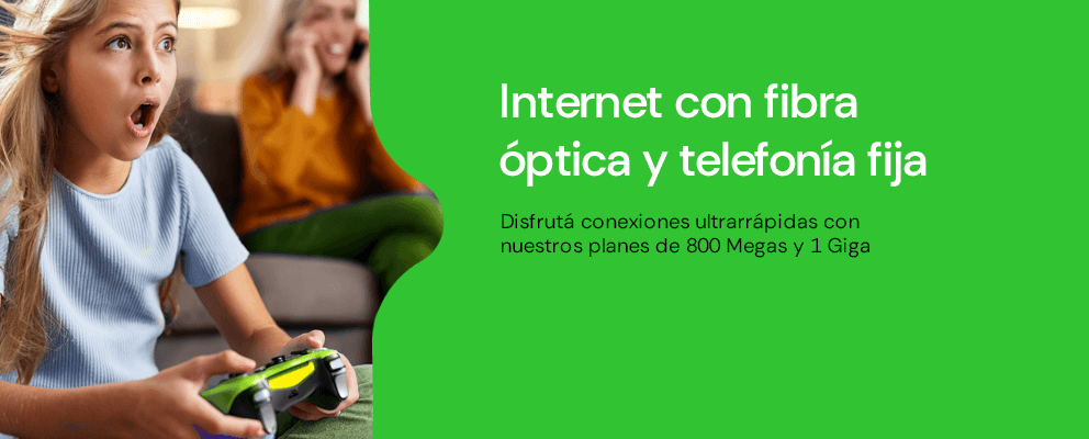 Conectividad total por menos precio: Internet con fibra óptica y Telefonía Fija