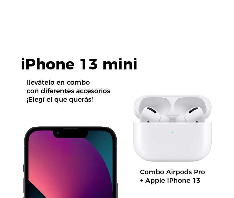 Combo Airpods Pro + Apple iPhone 13 Mini
