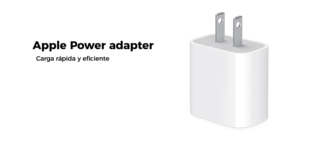 Apple Power adapter, carga rápida y eficiente