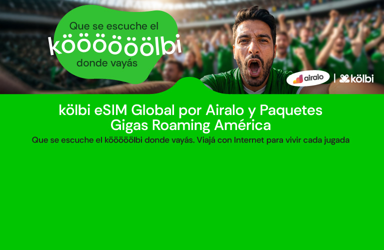 kölbi eSIM Global por Airalo y Paquetes Gigas Roaming América