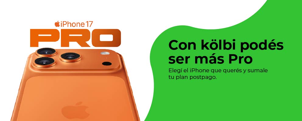 Con kölbi podés ser más pro, elegí el iPhone que querés y sumale tu plan postpago