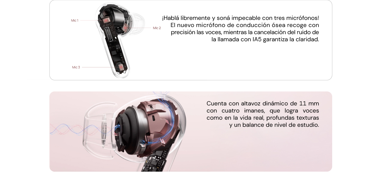 &iexcl;Hablá libremente y soná impecable con tres microfonos!