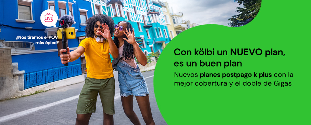 Nuevos planes postpago k plus con la mejor cobertura y el doble de Gigas