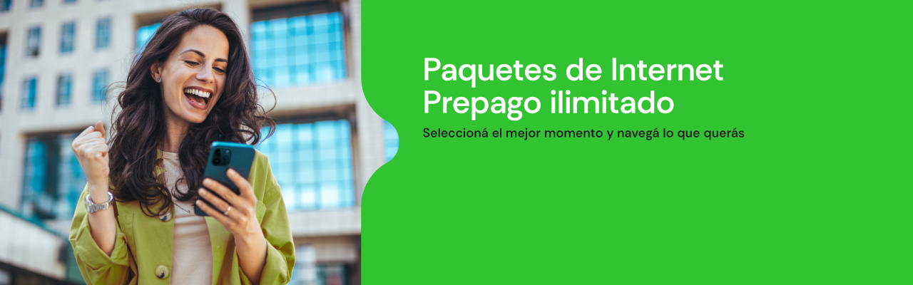 Paquetes de Internet Prepago Ilimitado