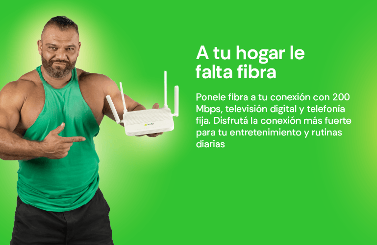 A tu hogar le falta fibra: 200 Mbps, televisión digital y telefonía fija