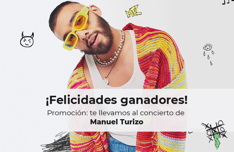 Ganadores promoción "kölbi te lleva al concierto de Manuel Turizo"
