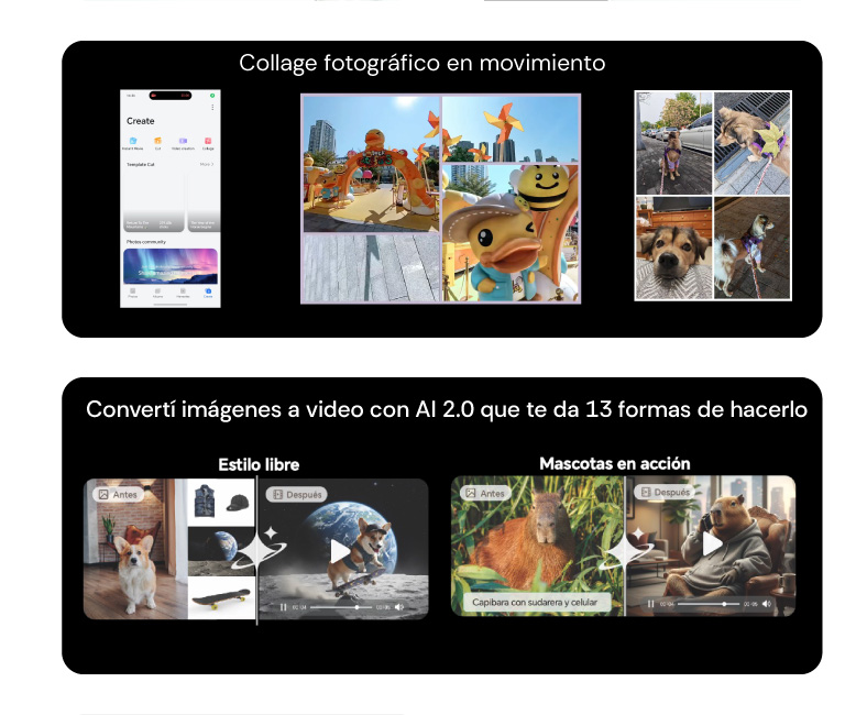 Collage fotográfico en movimiento