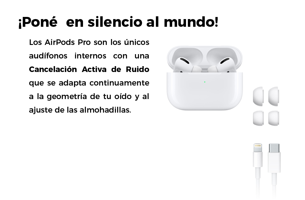 Son los únicos audífonos internos con una Cancelación Activa de Ruido
