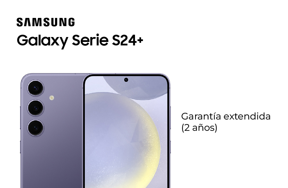 Samsung Galaxy S24 plus, con garantía extendida de 2 años