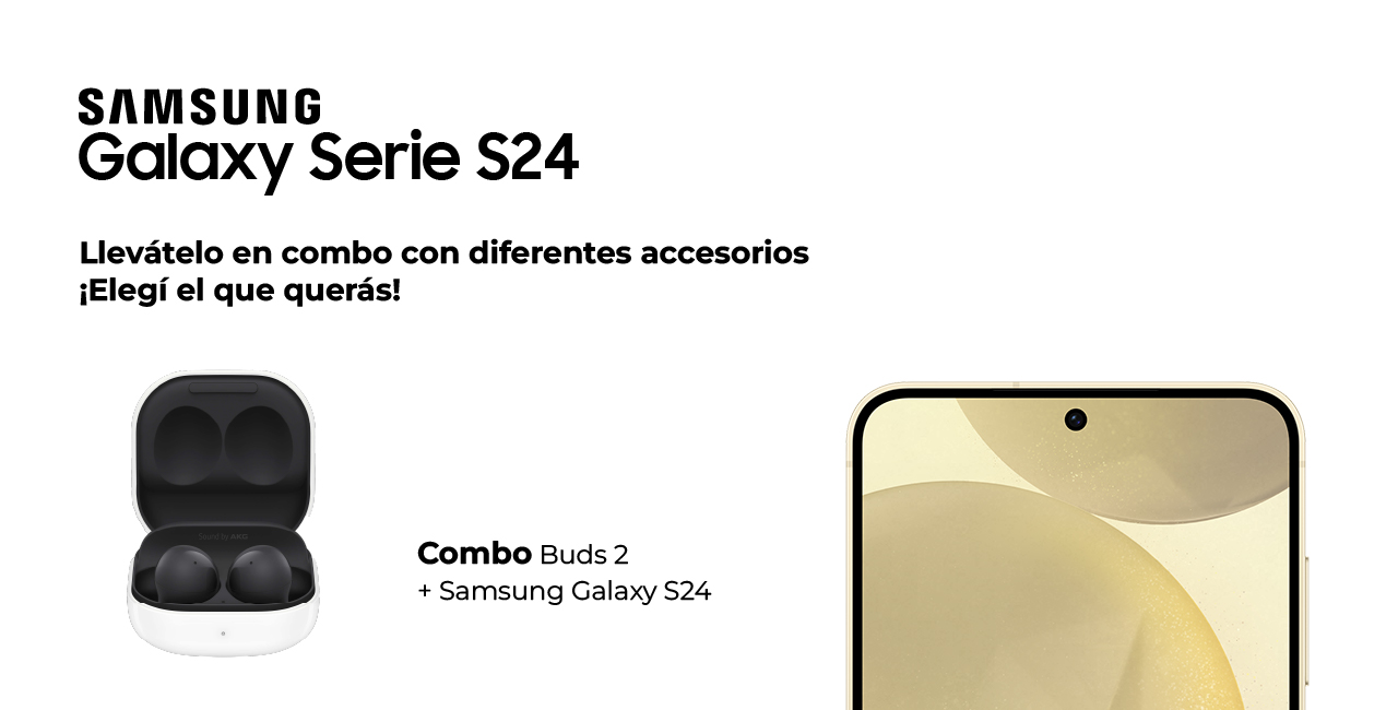Samsung Galaxy S24 en combo con Buds 2