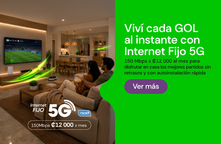 Viví cada GOL al instante con Internet Fijo 5G