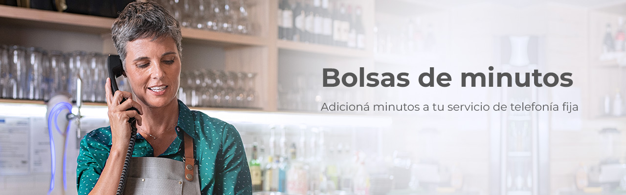 Adicioná minutos a tu servicio de telefonía fija