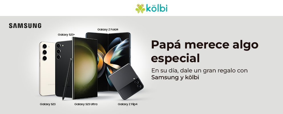 ¡Papá merece algo especial! En su día, dale un gran regalo con Samsung y kölbi