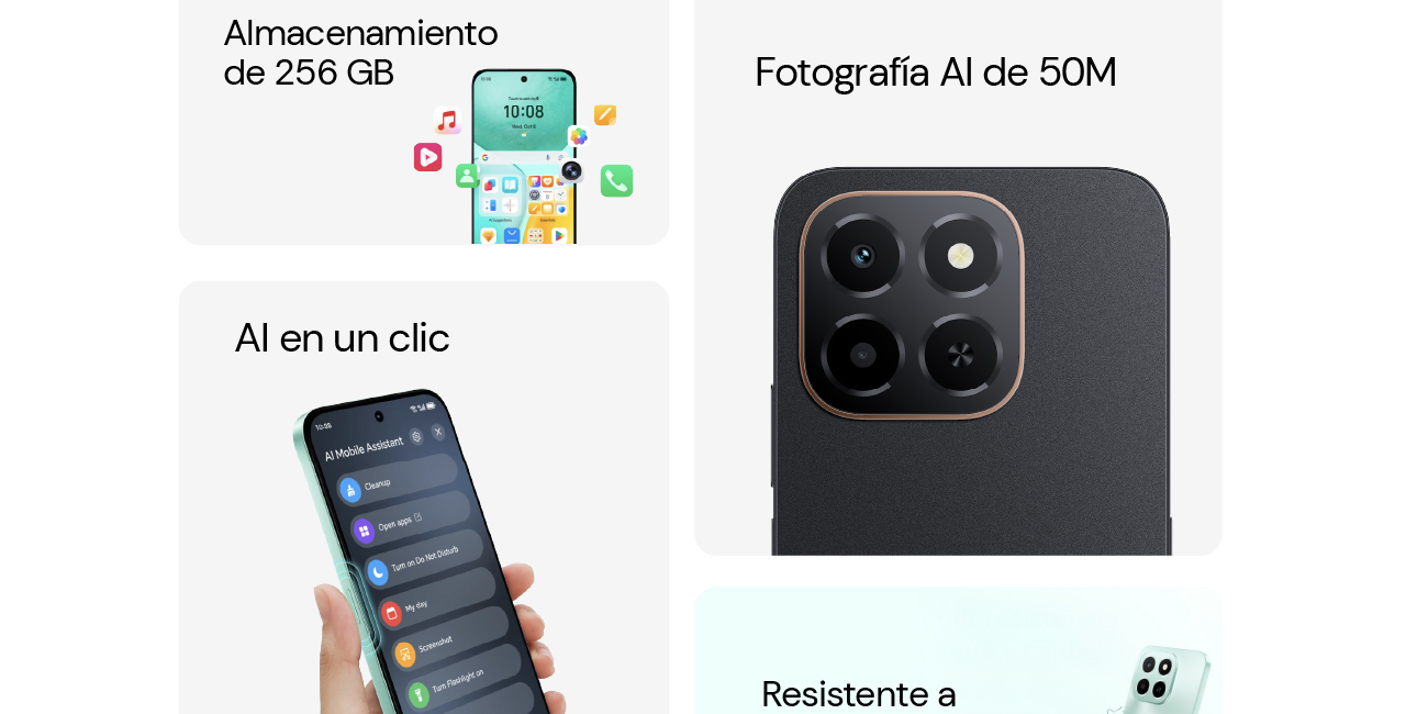 HONOR X6c con botón y borrador IA