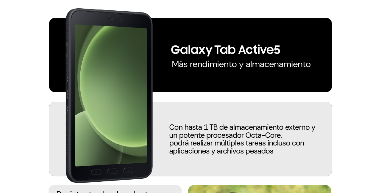 Samsung Galaxy Tab Active5: Más rendimiento y almacenamiento