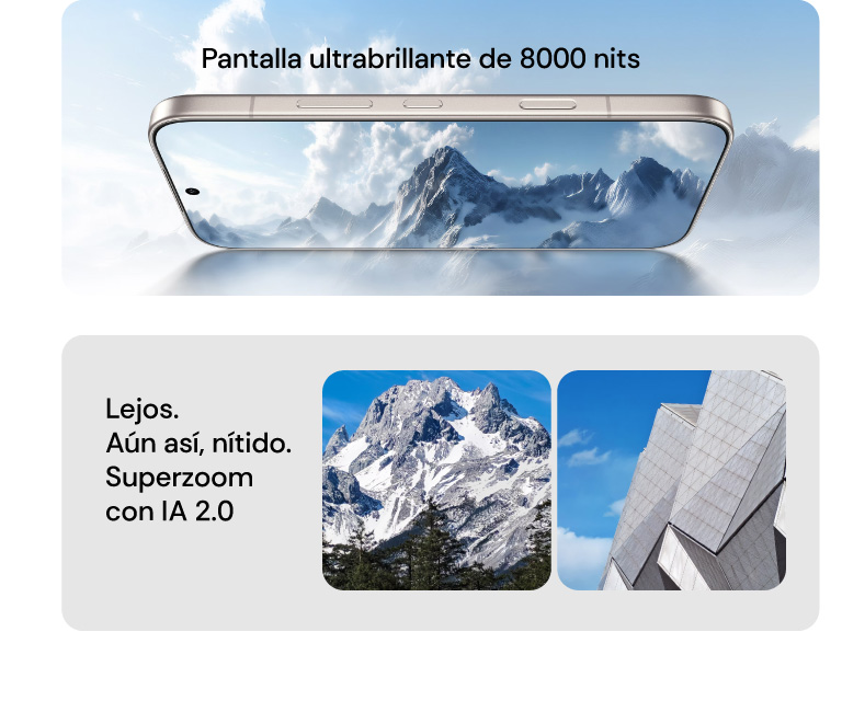 Pantalla ultrabrillante de 8000 nits