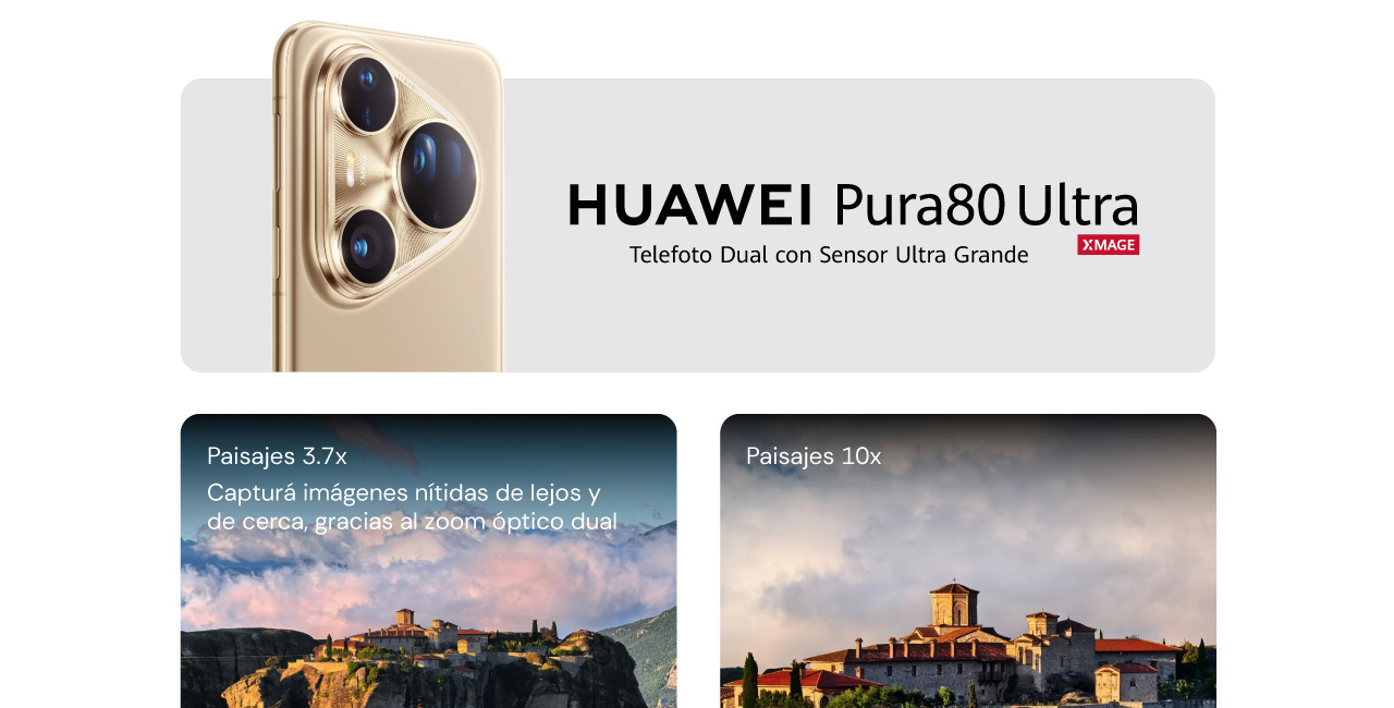 HUAWEI Pura80 Ultra, Telefoto Dual con Sensor Ultra Grande