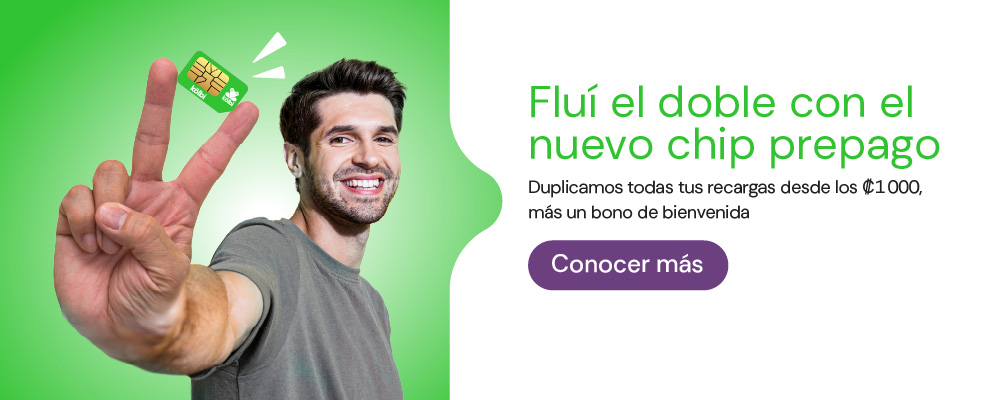Fluí el doble con el nuevo chip prepago, duplicamos todas tus recargas desde los 1000 colones